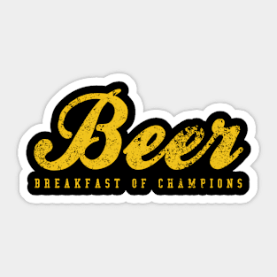 Beer Breakfast Of Champions Inspired Sticker